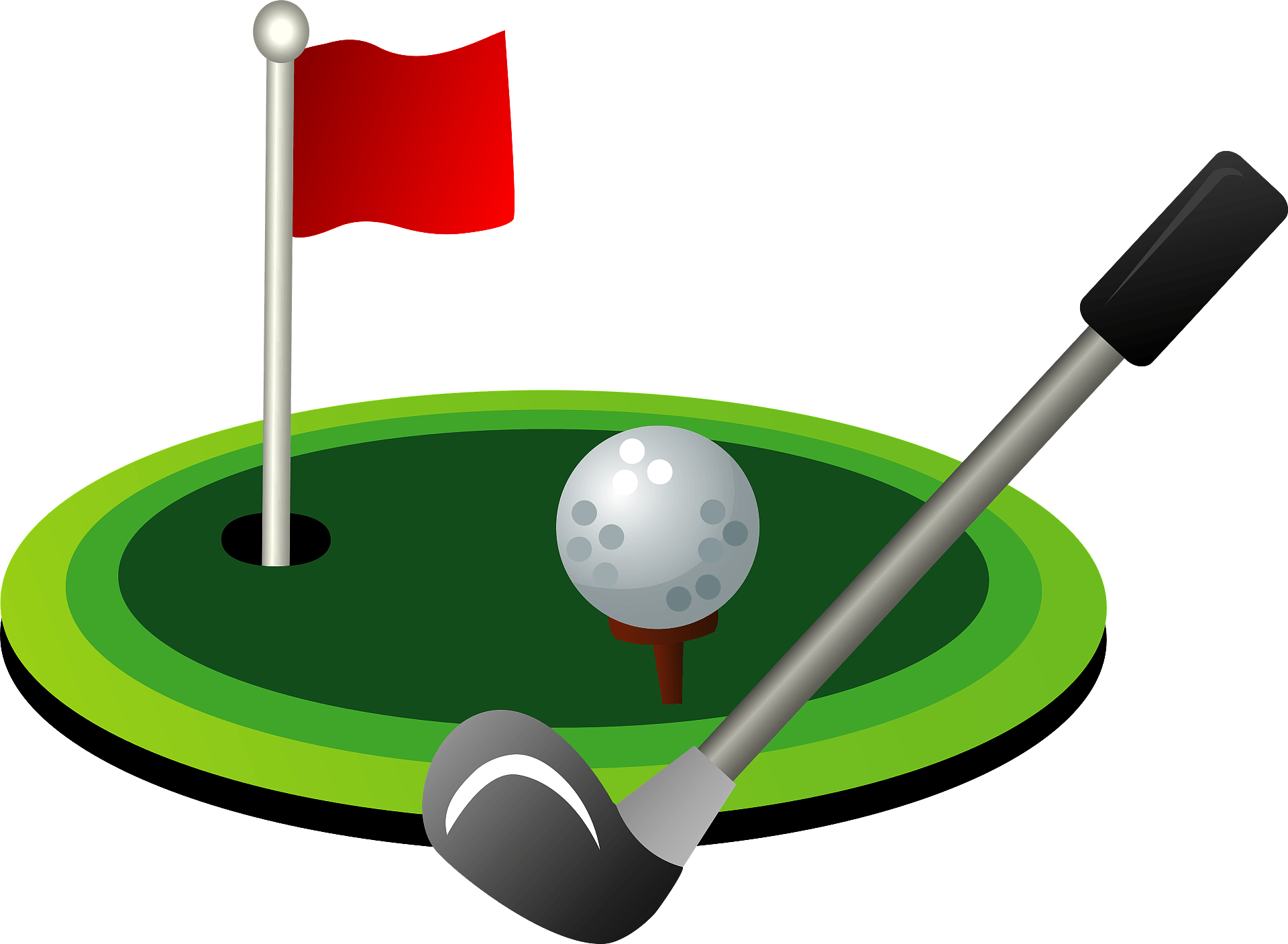 Cartoon Golf Green
